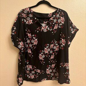 Red flower Blouse